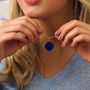 Personalised Gold Plated Precious Stone Pendant, thumbnail 2 of 10