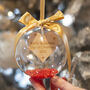 Personslied 'Our First Christmas' Bauble Decoration, thumbnail 1 of 6