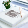 Wedding Couple Photo White Leather Guest Book, thumbnail 2 of 6