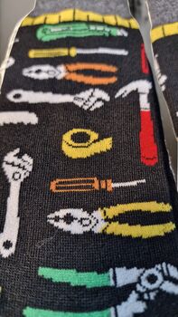 Tool Socks – Gift Boxed, Fun Handy Gift, UK One Size, 3 of 9