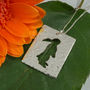 Sterling Silver Bunny Silhouette Pendant, thumbnail 8 of 9