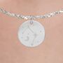 Personalised Libra Constellation Necklace In Silver, thumbnail 1 of 11