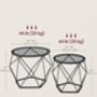 Set Of Two Round Coffee Tables Modern Style Side Tables, thumbnail 2 of 7