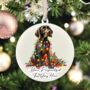 Personalised German Pointer In Christmas Lights, thumbnail 3 of 10