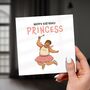 Funny Birthday Card – Princess Fairy Dress Up Design, thumbnail 7 of 8