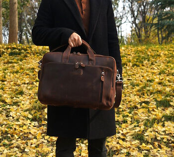 Genuine Leather Briefcase, 3 of 12