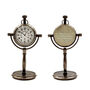 Personalised 8th Anniversary Gift Bronze Desk Clock, thumbnail 3 of 9