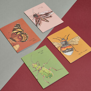 Handmade Greeting Card Bumblebee, Recycled Card, 6 of 7