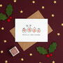 Christmas Pudding Fingerprint Card Making Kit, Six Pack, thumbnail 9 of 9