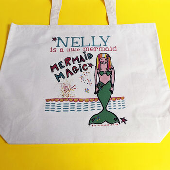 Personalised Mermaid Swim Bag, 5 of 6