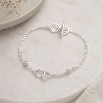 Mother And Daughter Infinity Chain Bracelet, 2 of 4