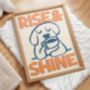 Rise And Shine Retro Print Kitchen Poster Bedroom Art Hand Drawn, thumbnail 6 of 11