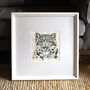 Inky Snow Leopard Original Pen And Ink Illustration Supporting Conservation, thumbnail 2 of 5