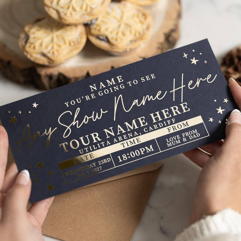 Personalised Scratch Reveal Comedy Ticket Gift Voucher, 1 of 9