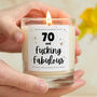Funny 70 And Fabulous 70th Birthday Gift, thumbnail 1 of 6