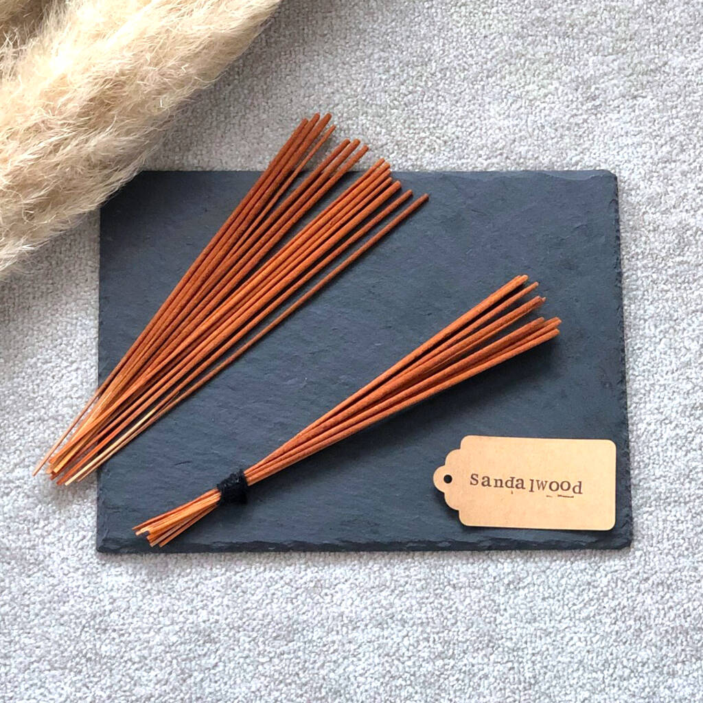 Sandalwood Incense Sticks Hand Rolled On Bamboo, 1 of 6