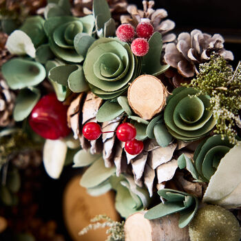 Personalised Winter Forest Treasures Wreath, 3 of 5