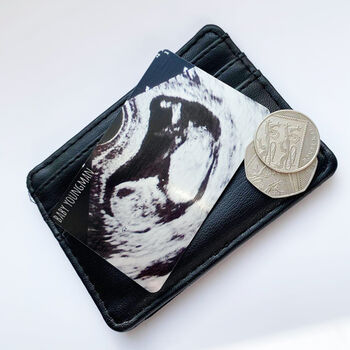 Personalised Credit Card Keepsake Baby Scan Image, 2 of 3