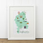 Staffordshire County Map Illustration Print, thumbnail 6 of 6