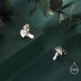 Cute Mushroom Stud Earrings In Sterling Silver, thumbnail 7 of 12
