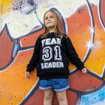 Fear Leader Girls' Halloween Costume Sweatshirt, 5 of 6