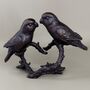 Limited Edition Solid Bronze Lovebirds, 8th Anniversary, thumbnail 6 of 9