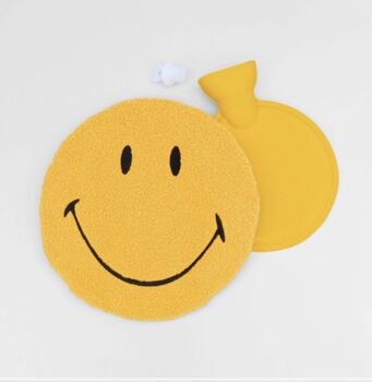 Smiley® Hot Water Bottle With Cover, 3 of 4