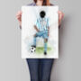 Boys Football Personalised Art Print, thumbnail 3 of 6