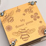 Personalised Engraved Bumblebee Flower Press, thumbnail 3 of 7
