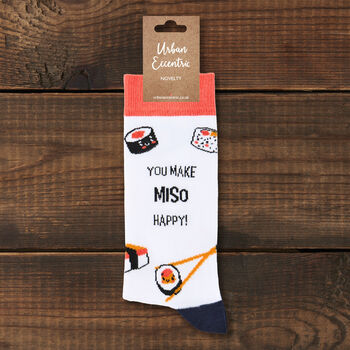 Unisex You Make Miso Happy! Socks, 2 of 2