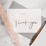 Thank You Card Pack White And Gold Foil, thumbnail 1 of 1