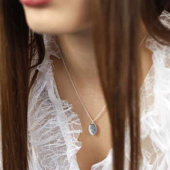 Sterling Silver February Birth Flower Necklace, 2 of 4