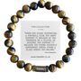 Men's Nottingham Forest Football Fan Tiger's Eye Bracelet Father's Day Gift, thumbnail 1 of 5