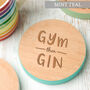 Engraved Glass Coaster Gym Then Gin Gift For Girlfriend, thumbnail 5 of 5