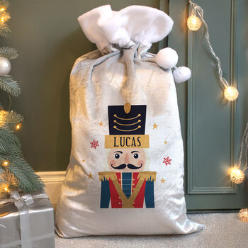 Personalised Nutcracker Christmas Sack For Kids, 3 of 4