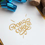 'Pop The Corks!' Celebration Letterpress Card, thumbnail 1 of 2