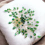 Peridot Green Crystal Hair Comb, thumbnail 1 of 2