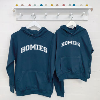 Homies. Matching Dad And Child Hoodies, 2 of 4