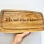 Mr And Mrs Wedding Engraved Chopping Charcuterie Board, thumbnail 2 of 6
