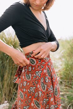 Maxi Wrap Skirt Paisley, 4 of 4