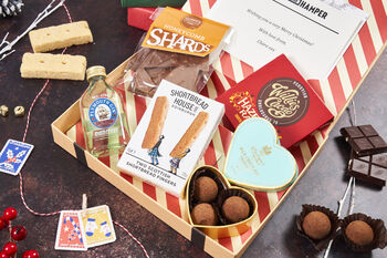 Christmas Letter Box Hamper With Gin And Truffles, 2 of 7