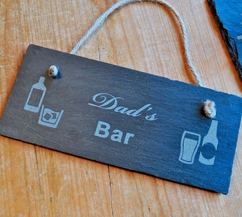 Personalised Bar Slate Sign, 2 of 4