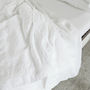 Stone Washed Bed Linen Flat Sheet, thumbnail 3 of 12