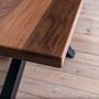Garnet Stripe Walnut Dining Table With Spider Legs, thumbnail 2 of 5