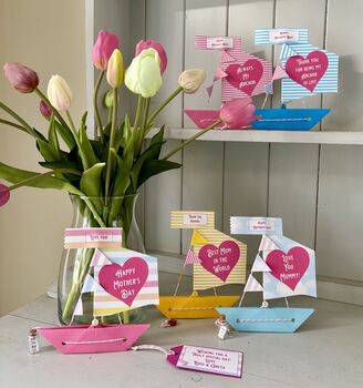 Personalised Mother's Day Sail Boat Card, 4 of 7