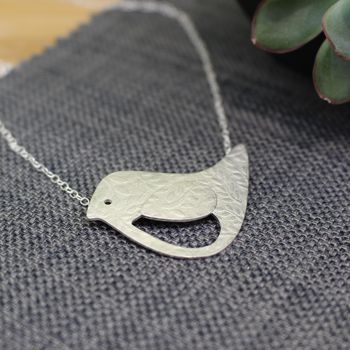 Sterling Silver Watercolour Bird Necklace, 2 of 4