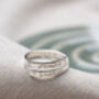 Forever Personalised Adjustable Silver Ring, thumbnail 1 of 4