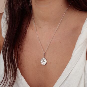 Sterling Silver Demeter Goddess Of Fertility And Nature Necklace, 4 of 7