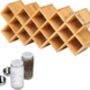 18 Compartments Bamboo Spice Rack Countertop Organizer, thumbnail 4 of 5