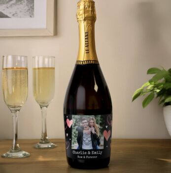 Personalised Heart Photo Prosecco, 2 of 3